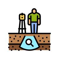 geotechnical study mining color icon illustration vector