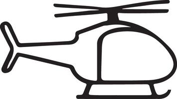 Stylish Helicopter Icon and illustrator Graphic Design vector