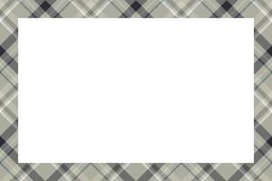 Vintage frame . Scottish border pattern retro style. Tartan plaid ornament. vector