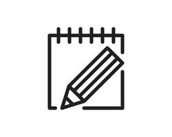 Note icon sign. Paper message or document page. vector
