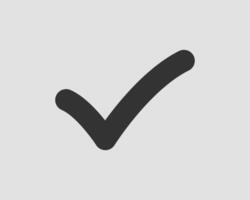Check mark icon symbol design element. vector