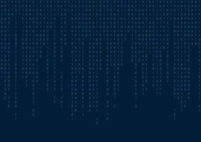 Digital binary code seamless pattern. Blue background. illustration. vector