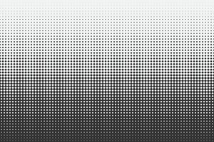 Black and white gradient halftone background. Comics style seamless pattern. vector