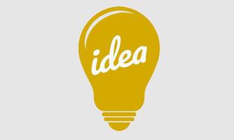 Light bulb design concept idea vector