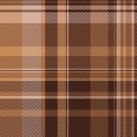 Difficult texture fabric, repeat background textile plaid. Tattersall seamless tartan pattern check in orange and dark colors. vector