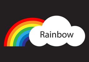 Rainbow illustration. Colorful abstract design. Color graphic symbol rain bow. vector