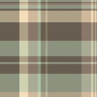 Tribal fabric texture textile, worn pattern tartan check. Handmade background plaid seamless in pastel and light colors. vector