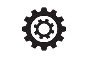 Setting icon with work cog gear element. Cogweel mechanism symbol. vector