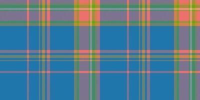 Oriental plaid seamless, jpg check fabric texture. Mother pattern textile tartan background in cyan and red colors. vector