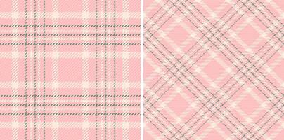 Background texture fabric of check textile plaid with a pattern seamless tartan. Set in skin colors. Picture frame ideas. vector