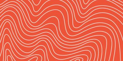 Salmon meat fillet texture pattern background flat style design illustration. vector