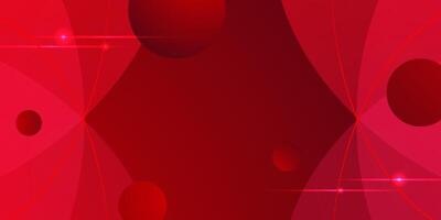 Abstract dark red gradient background. Curve shapes on dark color geometric overlap design pattern. Modern overlap papercut futuristic with lights background. vector