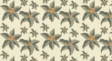 A pattern with flowers on it vector