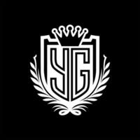 The logo for a company called yg vector