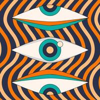 Eyes looking at different places, making them look curious or just a visual representation vector