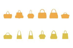 A set of different handbags and purses vector