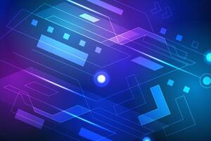 Abstract futuristic background with glowing lights and lines vector