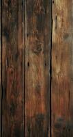 Weathered wooden planks create a rustic backdrop in natural earthy tones photo