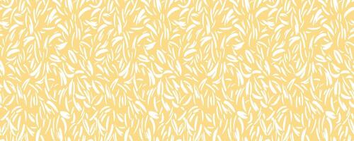 Painted spotted seamless pattern. Yellow simple background with abstract organic shapes, drops, spots, circles, snowflakes, dots. hand drawn sketch forms print vector