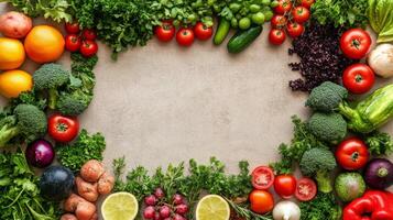 Colorful fruit market display on a sunny day with shoppers enjoying fresh produce photo