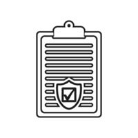 A clipboard with a check mark on it vector