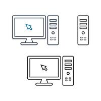 Computer monitor icon, computer monitor, computer monitor, computer monitor, computer monitor, computer monitor, vector
