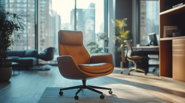 Professional man in a suit stands confidently among rows of books in a library filled with knowledge photo