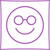 Nerd Face Icon Design vector