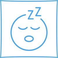 Sleeping Face Icon Design vector