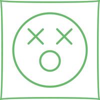 Dizzy Face Icon Design vector