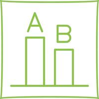 AB Testing Icon Design vector