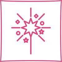 Sparklers Icon Design vector