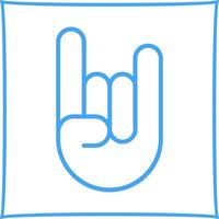 Sign of the Horns Icon Design vector