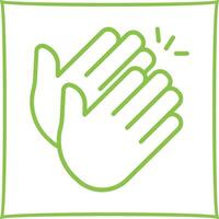Clapping Hands Icon Design vector