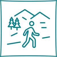 Nature Walk Icon Design vector