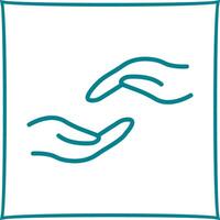 Supportive Hand Icon Design vector