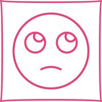 Face with Rolling Eyes Icon Design vector