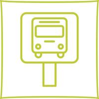 Bus Stop Icon Design vector