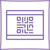 QR Code Business Card Icon Design vector