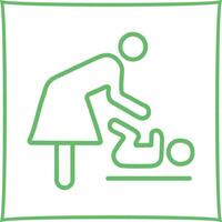 Changing Table Icon Design vector