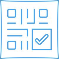 QR Code Checkout Icon Design vector