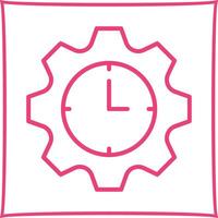 Time Allocation Icon Design vector