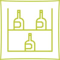 Wine Rack Icon Design vector