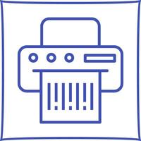 Barcode Printing Icon Design vector