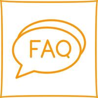 FAQ Section Icon Design vector