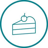 Cake Slice Icon Design vector