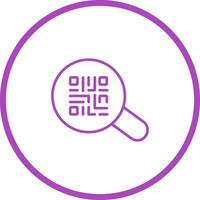 QR Code App Icon Design vector