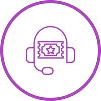 Support Ticket Icon Design vector