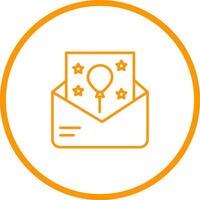 Party Invitation Icon Design vector