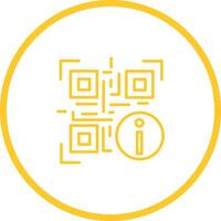 QR Code Information Icon Design vector